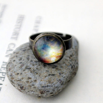 CLEARANCE Simple Adjustable Galaxy Space Ring
