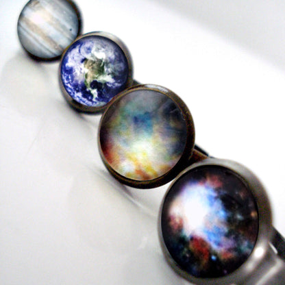 CLEARANCE Simple Adjustable Galaxy Space Ring