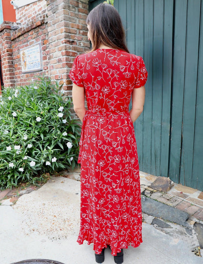 Scarlet Magnolia Organic Wrap Dress