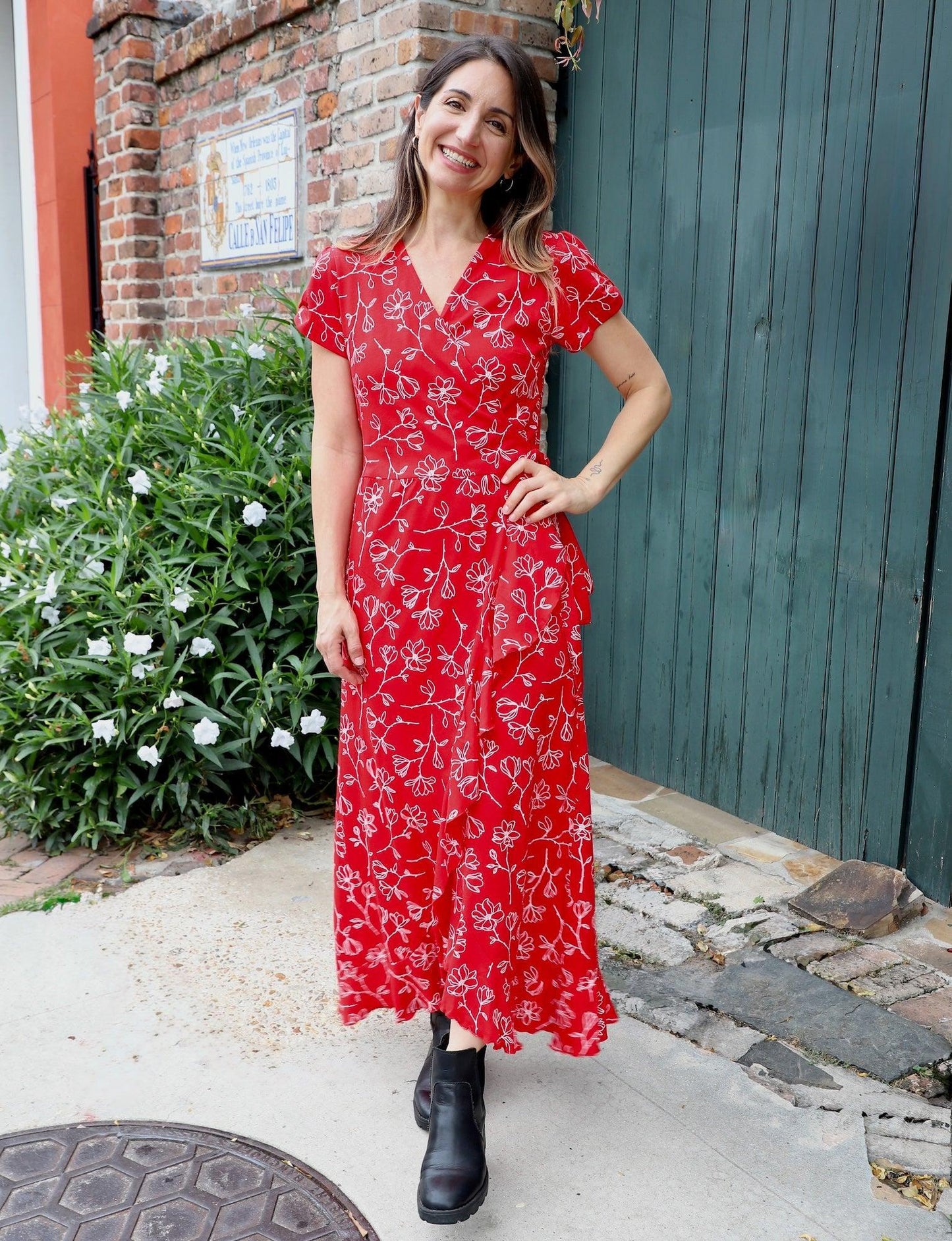Scarlet Magnolia Organic Wrap Dress