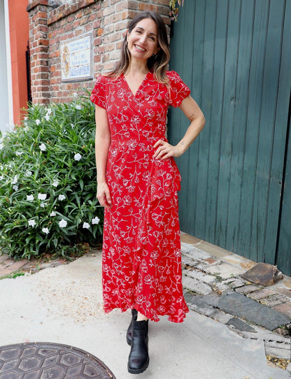Scarlet Magnolia Organic Wrap Dress