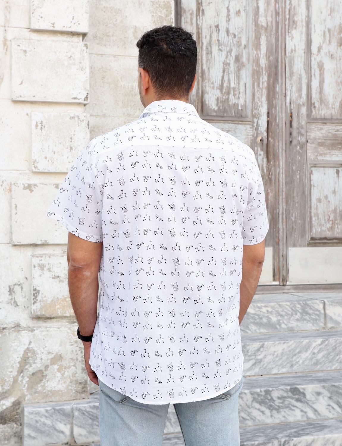 Second Line Organic Cotton Men's Button Down Shirt