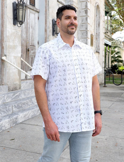 Second Line Organic Cotton Men's Button Down Shirt
