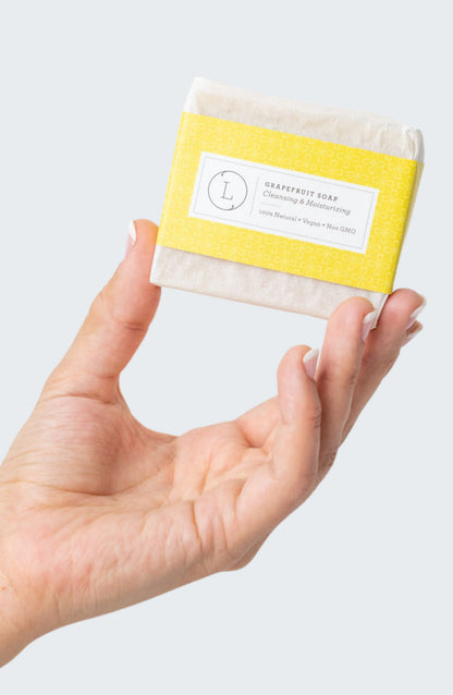 Pink Grapefruit Handmade Soap Bars – Natural Vegan Set of 2