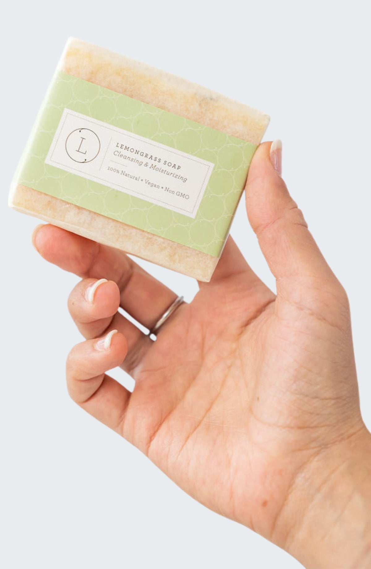 Lemongrass Handmade Soap Bars – Natural Vegan Set of 2