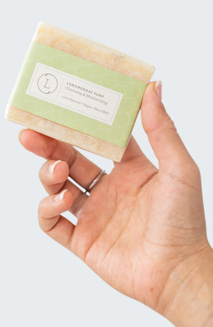 Lemongrass Handmade Soap Bars – Natural Vegan Set of 2