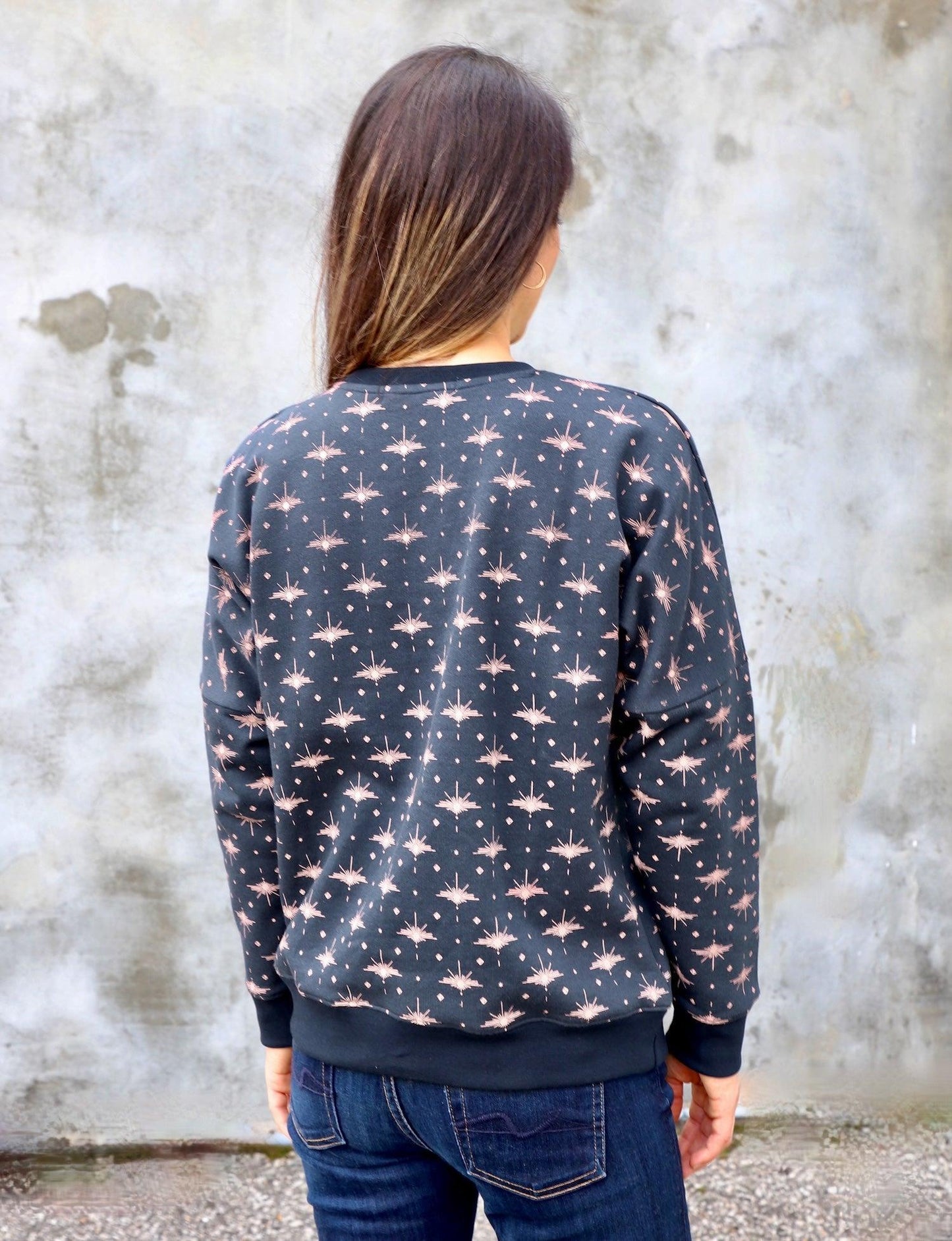 Solstice Navy Organic Fleece Sweater