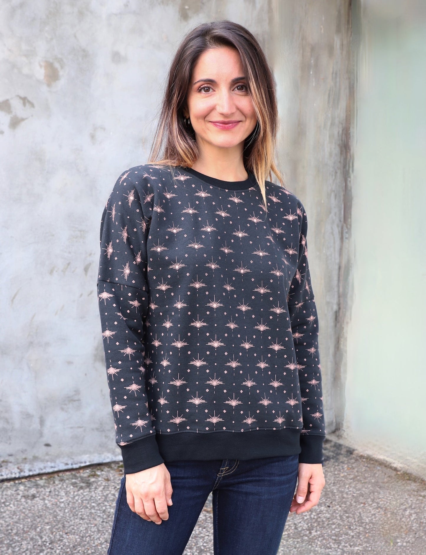 Solstice Navy Organic Fleece Sweater