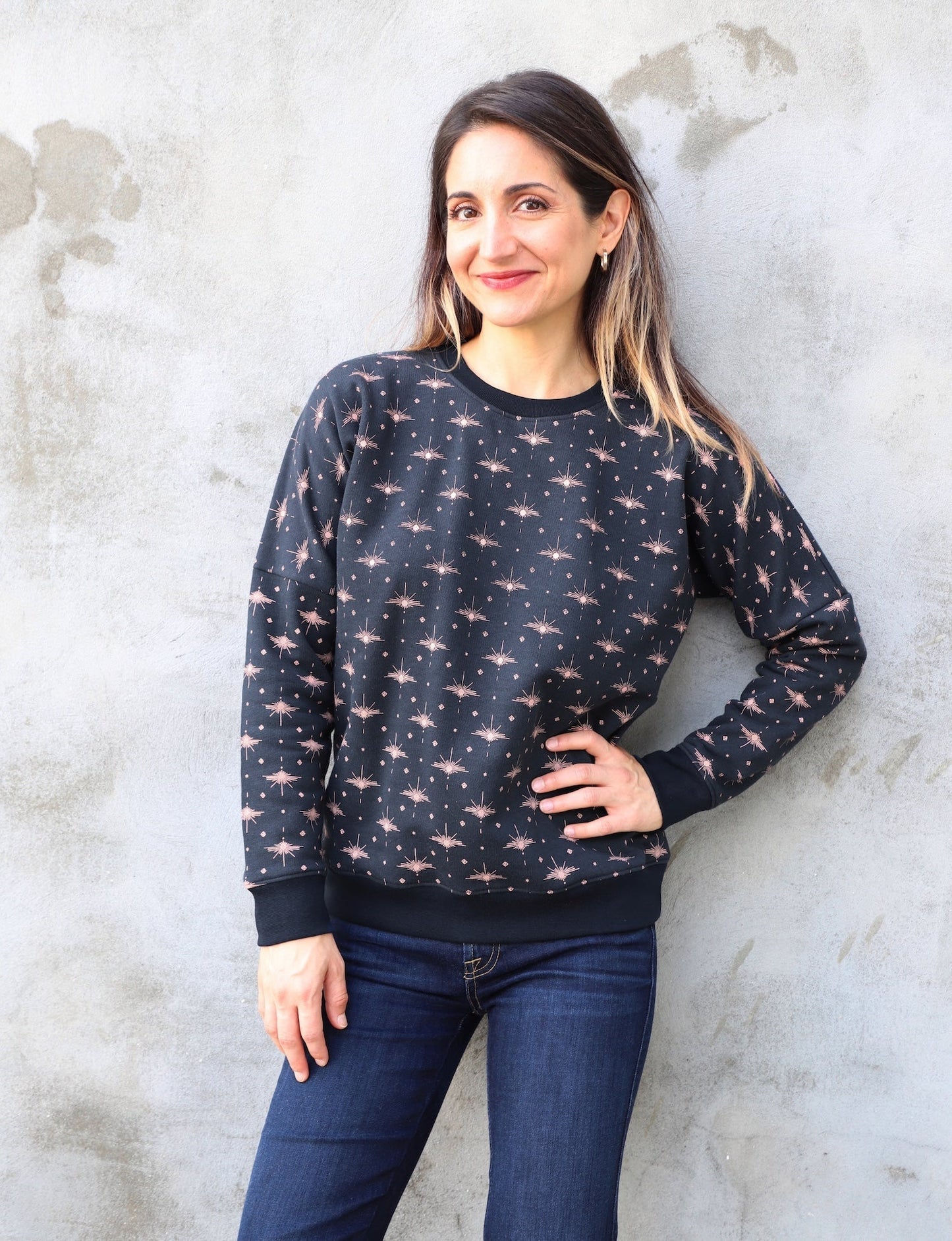 Solstice Navy Organic Fleece Sweater