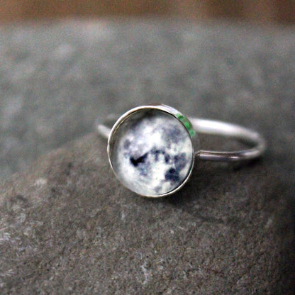 Sterling Silver Galaxy Space Ring, Made to Order in Your Size