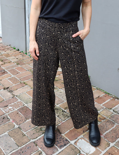 Starlight Organic Wide Leg Crop Pants