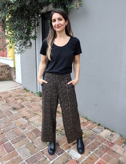 Starlight Organic Wide Leg Crop Pants