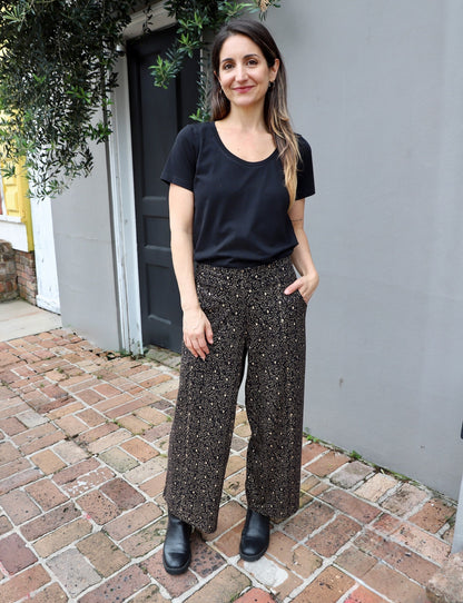 Starlight Organic Wide Leg Crop Pants