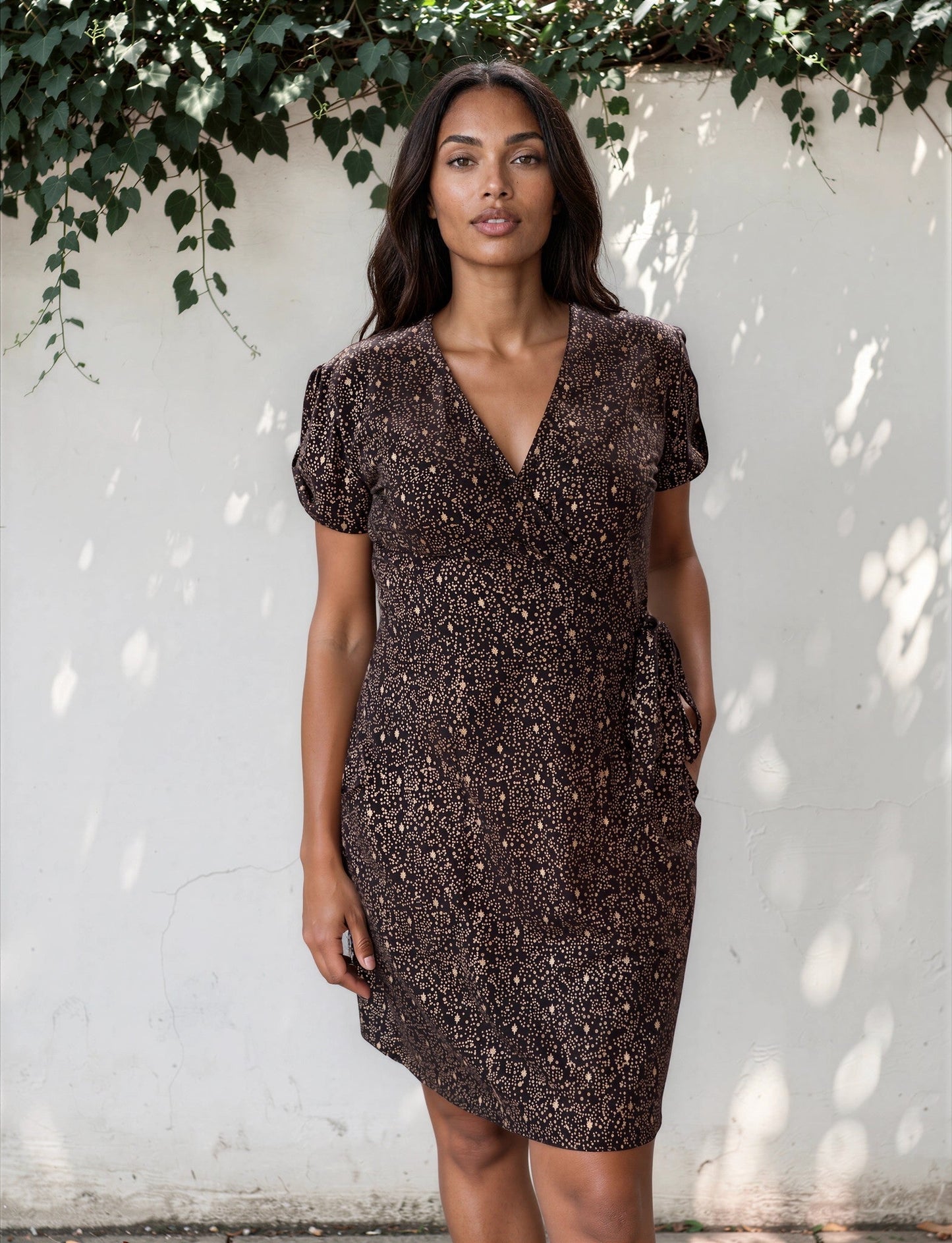 Starlight Organic Wrap Dress