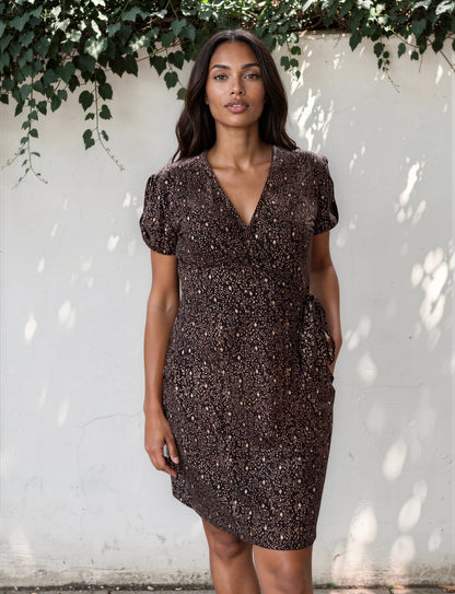 Starlight Organic Wrap Dress