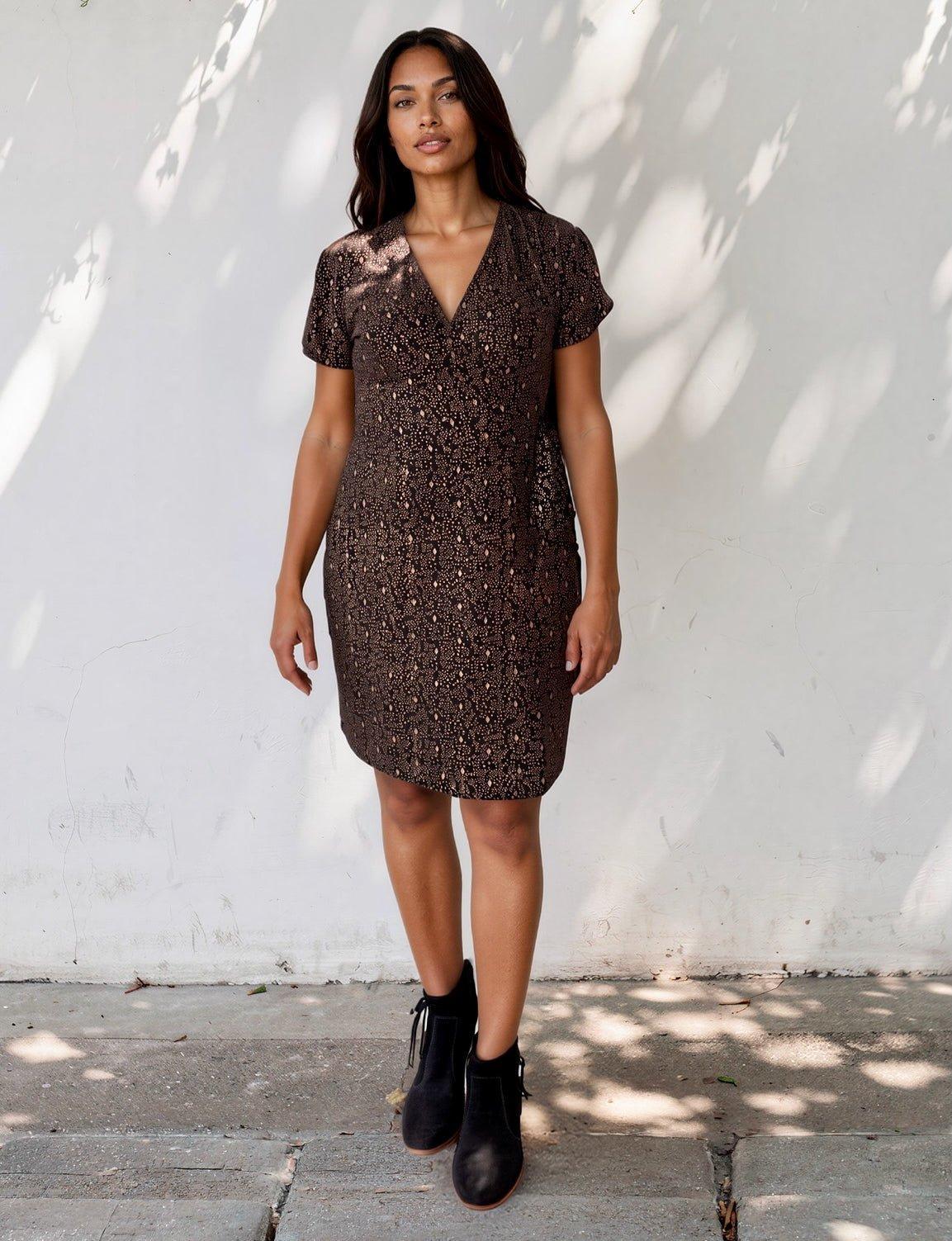 Starlight Organic Wrap Dress