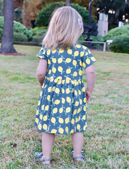 Sweet Little Lemon Organic Twirl Dress