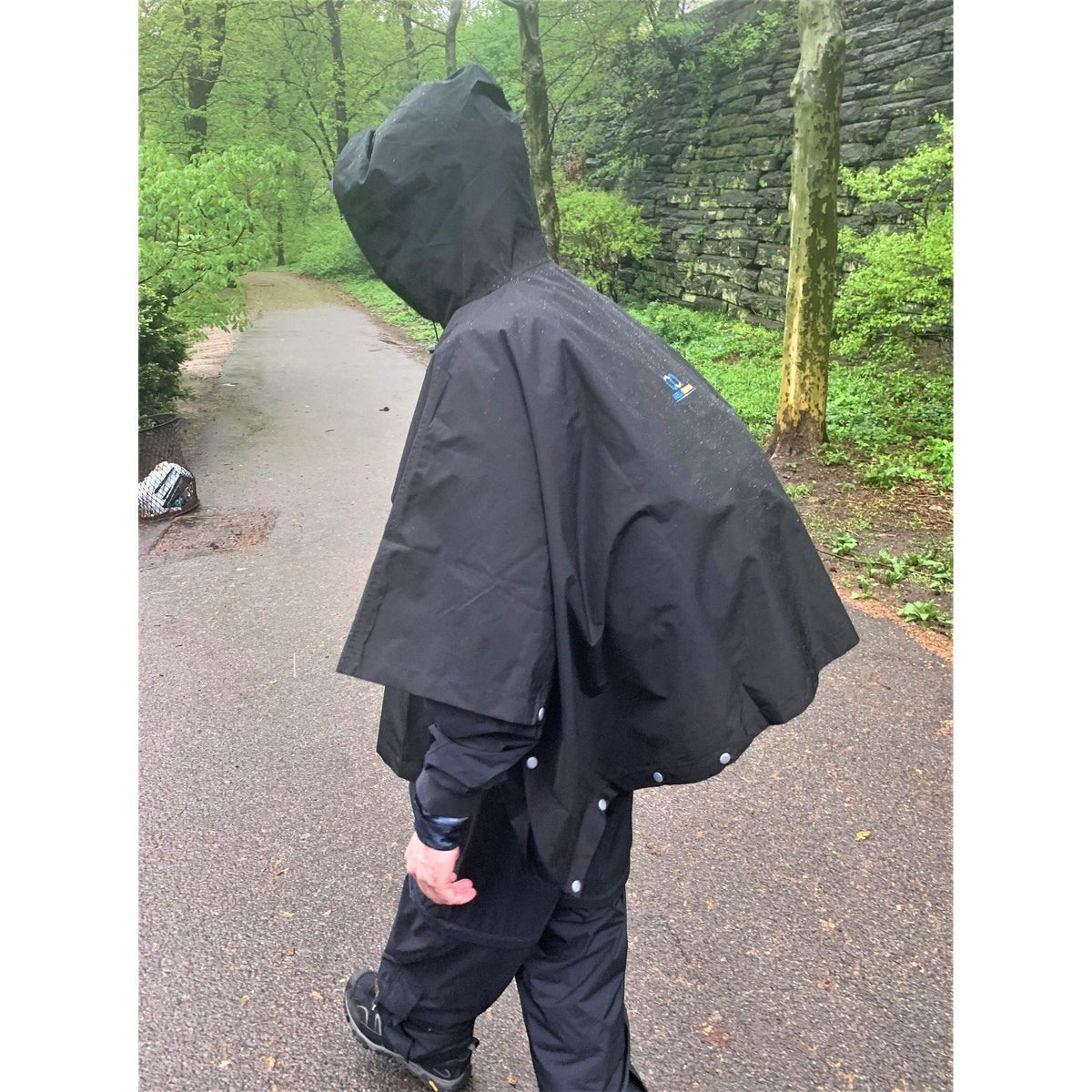 Brella BLACK, Waterproof Poncho, One Size Fits Most
