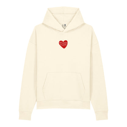 No Human Is Illegal Embroidered Organic Hoodie