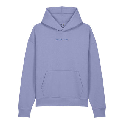 You Are Enough Embroidered Organic Hoodie
