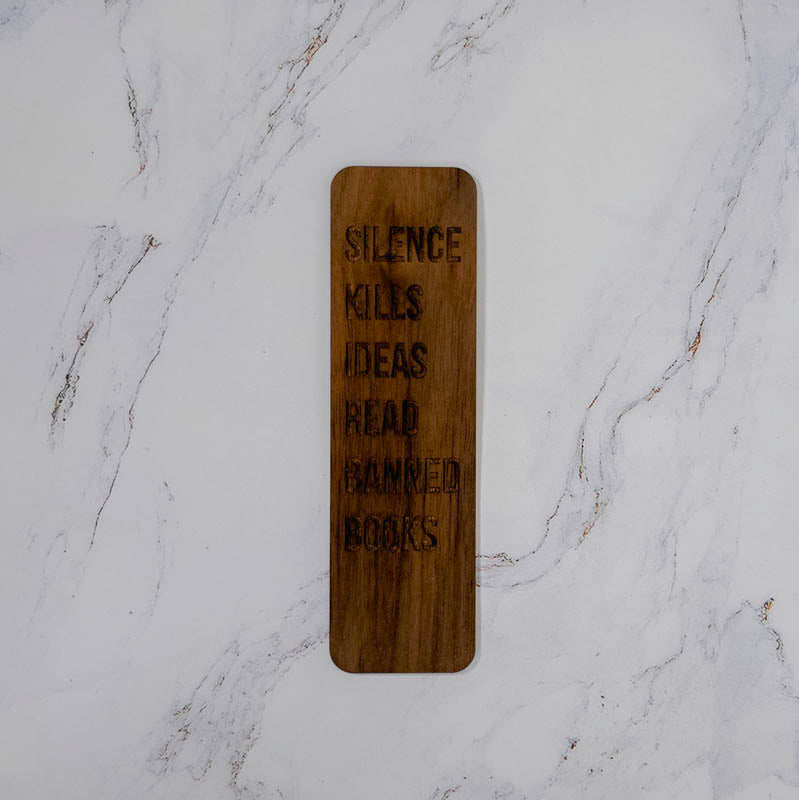 Wooden Bookmark | Silence Kills - Bold