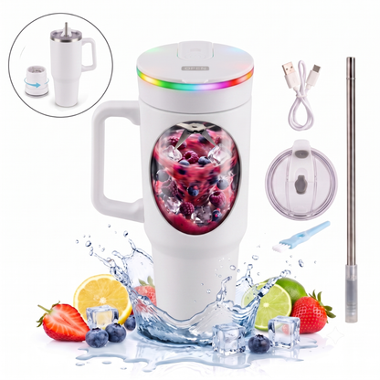 Steel (21oz) 180W Insulated Portable Blender - Goody