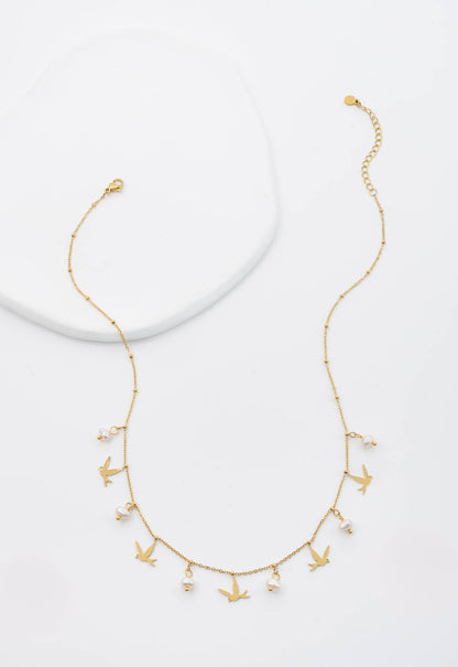 Wings of Hope Pearl Necklace