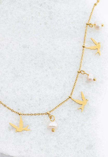 Wings of Hope Pearl Necklace