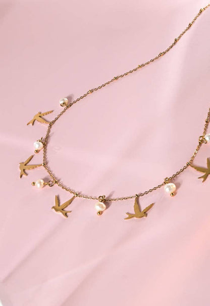 Wings of Hope Pearl Necklace