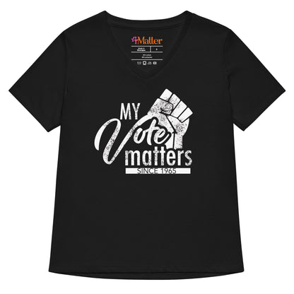 My Vote Matters Women's Relaxed V-Neck Tee