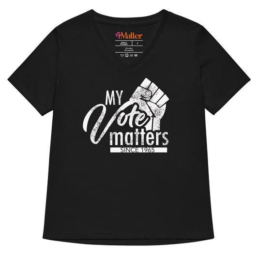 My Vote Matters Women's Relaxed V-Neck Tee
