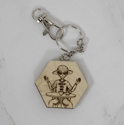 Wood Keychain | Area 51