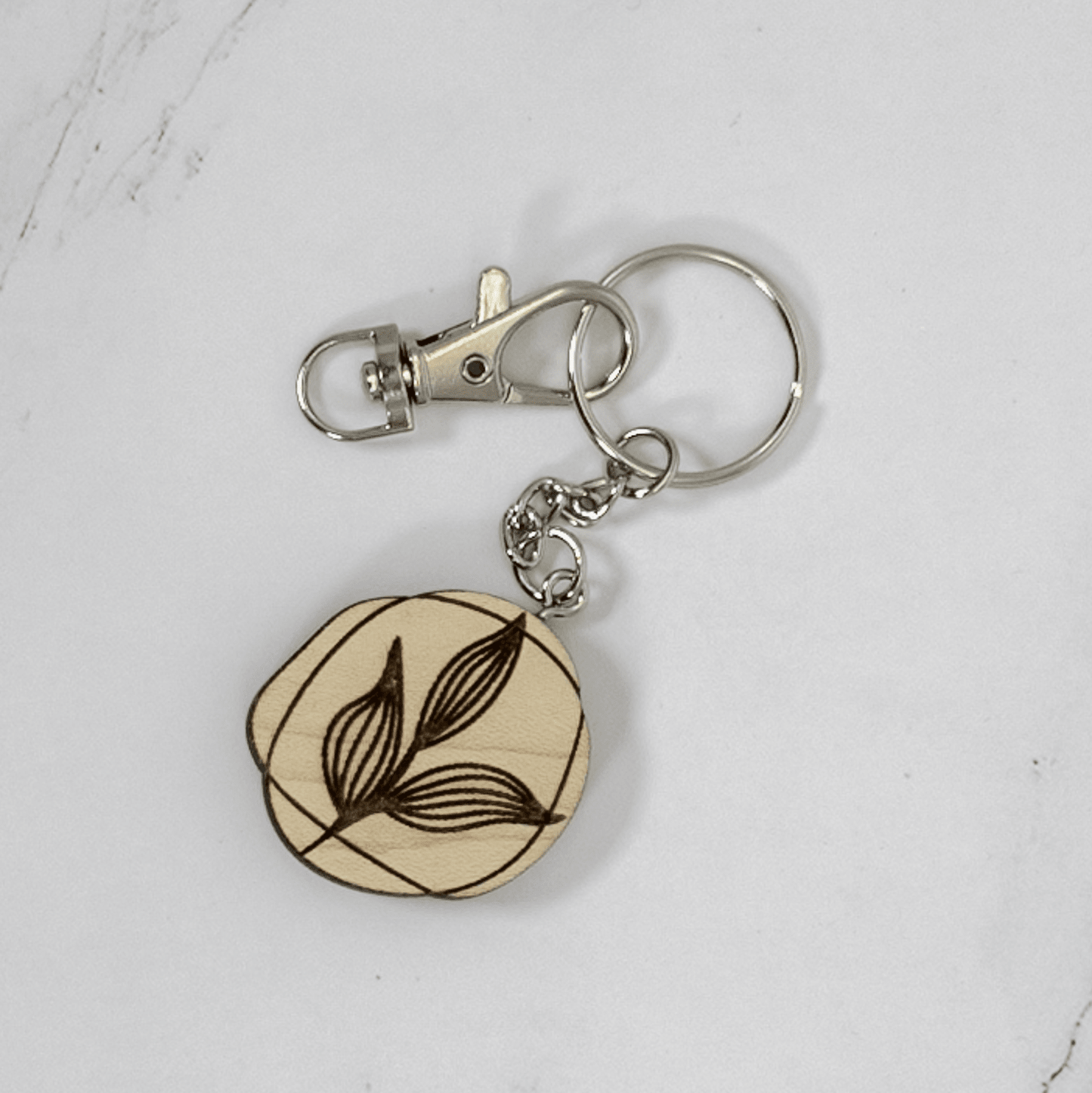 Wood Keychain | Small Organic