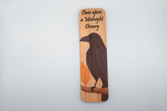 Wooden Bookmark | Once Upon a Midnight