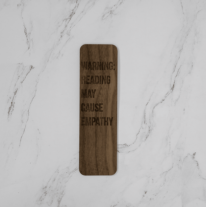 Wooden Bookmark | Reading Causes Empathy