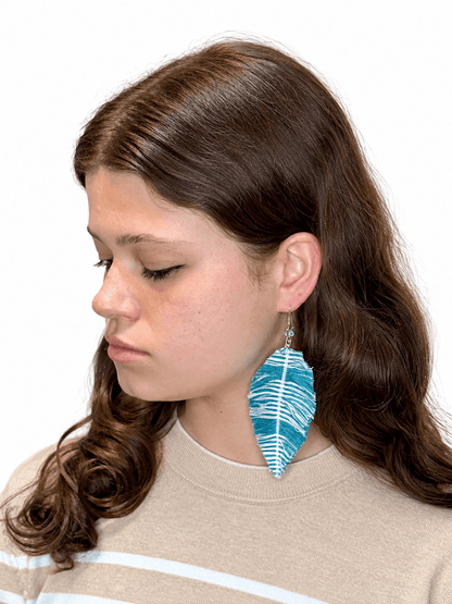 Zero Waste Feather Earrings