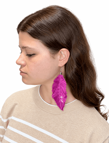 Zero Waste Feather Earrings