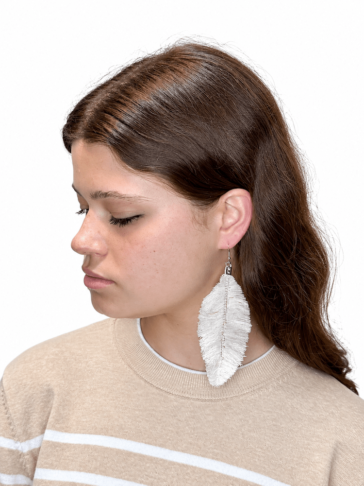 Zero Waste Feather Earrings