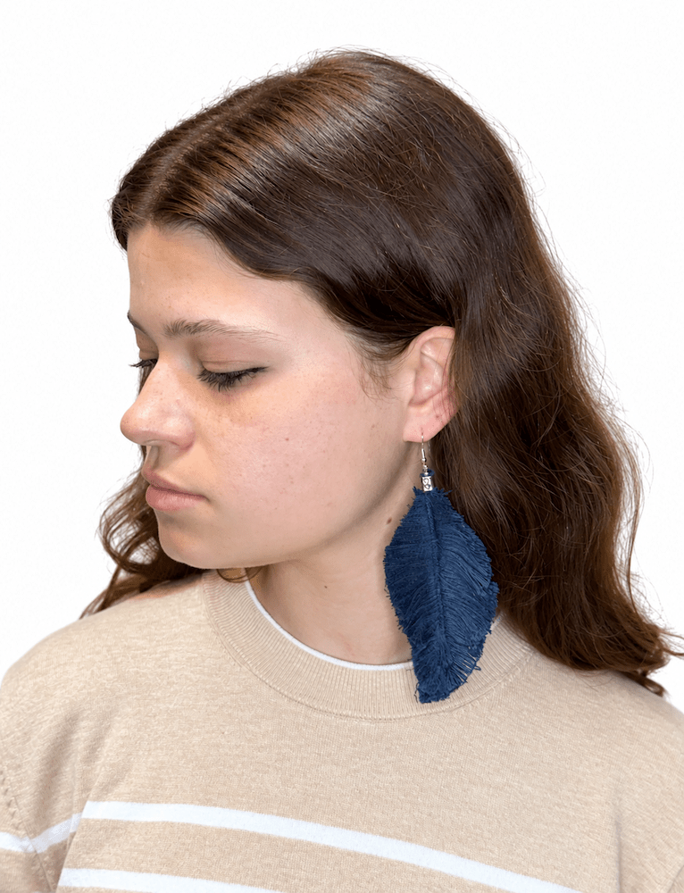 Zero Waste Feather Earrings