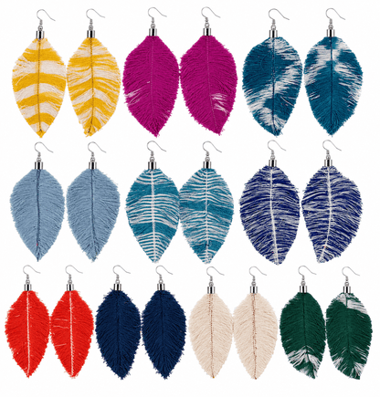 Zero Waste Feather Earrings